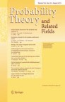 Front cover of Probability Theory and Related Fields