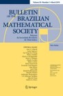 Front cover of Bulletin of the Brazilian Mathematical Society, New Series