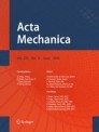 Front cover of Acta Mechanica
