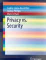 Introduction to Security and Privacy | SpringerLink