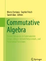 Algebraic Geometry and Commutative Algebra | SpringerLink