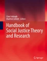 social justice research paper thesis