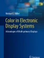 Light and Color Theory | Springer Nature Link