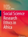 research journal social sciences