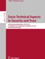 Psychological Theories in the Context of Security | Springer Nature Link