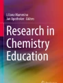 chemistry education literature review
