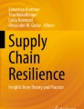 research paper logistics supply chain management