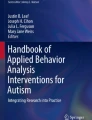 applied behavior analysis thesis topics