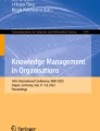 research studies on knowledge management