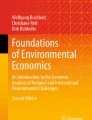 Markets and the Environment | Springer Nature Link