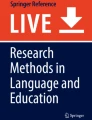 research topics in english education