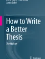 how to write a better thesis pdf download