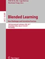 Blended learning in higher education: the integrated and distributed ...