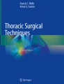 Basic Principles and Advanced VATS Procedures | Springer Nature Link