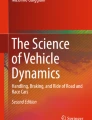 Vehicle Dynamics: Modeling and Simulation | Springer Nature Link