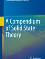 Solid State Theory: An Introduction | Springer Nature Link