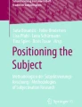 What is Subjectivation? Key Concepts and Proposals for Future Research ...