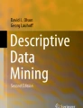 Association Analysis: Basic Concepts and Algorithms | SpringerLink