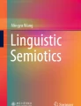 Semantics and Semiotics | Springer Nature Link