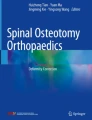 Smith-Peterson Osteotomy and Ponte Osteotomy | Springer Nature Link