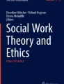 social work research ethical and political contexts