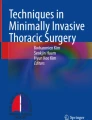 Basic Principles and Advanced VATS Procedures | Springer Nature Link