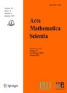 Front cover of Acta Mathematica Scientia