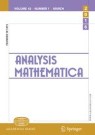 Front cover of Analysis Mathematica