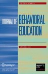 Front cover of Journal of Behavioral Education