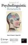 Front cover of Journal of Psycholinguistic Research