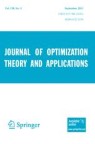 Front cover of Journal of Optimization Theory and Applications