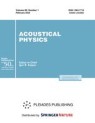 Front cover of Acoustical Physics