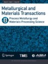 Front cover of Metallurgical and Materials Transactions B