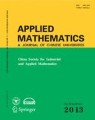 Front cover of Applied Mathematics-A Journal of Chinese Universities