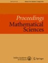 Front cover of Proceedings - Mathematical Sciences
