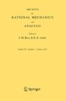Front cover of Archive for Rational Mechanics and Analysis
