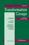 Front cover of Transformation Groups