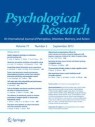 Front cover of Psychological Research