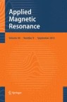 Front cover of Applied Magnetic Resonance